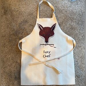 Foxy Chef Apron with Fox Design NWOT